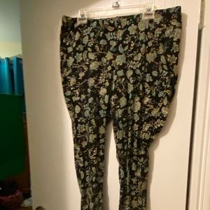 Torrid plus boho leaves rare leggings